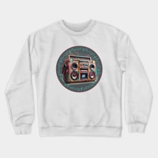 Retro Boom-Box Crewneck Sweatshirt